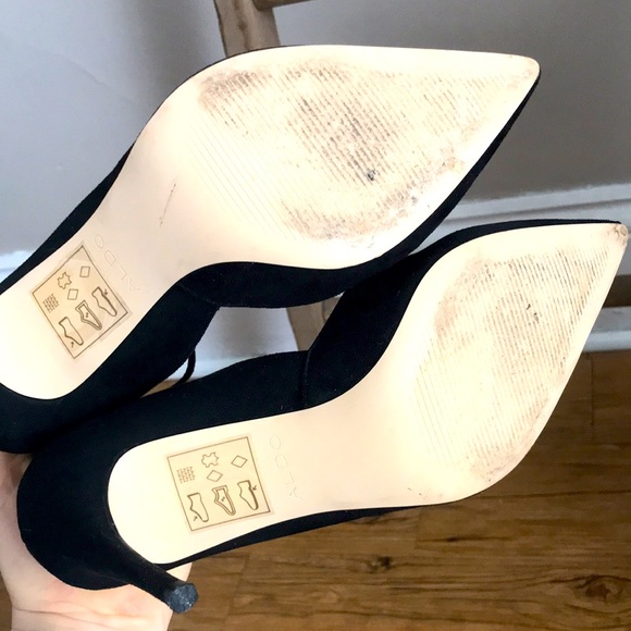 Strappy Black Closed Toe Stiletto - Picture 5 of 5